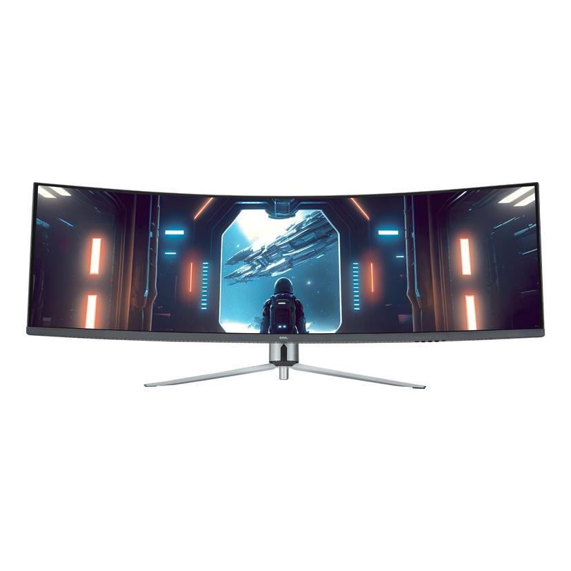 onn. 49" Curved 3840 x 1080p, 144Hz, 32:9, 1ms, DCI-P3 90%, R1500, Gaming Monitor, Black(1)
